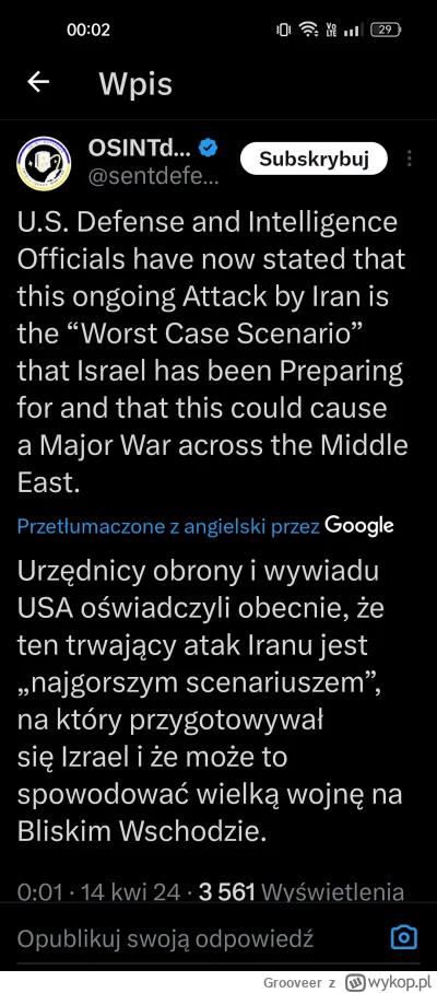 Grooveer - #izrael #iran #wojna #bliskiwschod