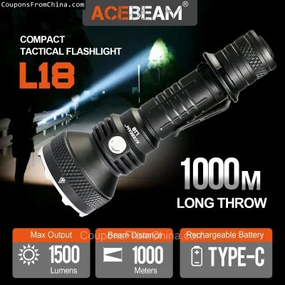 n____S - ❗ ACEBEAM L18 Flashlight
〽️ Cena: 67.54 USD (dotąd najniższa w historii: 73....