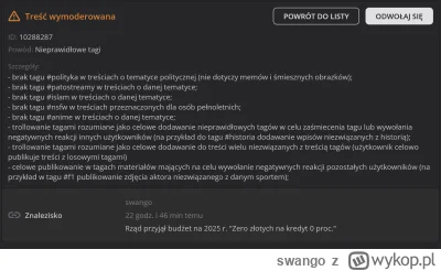 swango - Cyk wymoderowane znalezisko z prawie 3000 wykopów za brak tagu polityka.

@w...