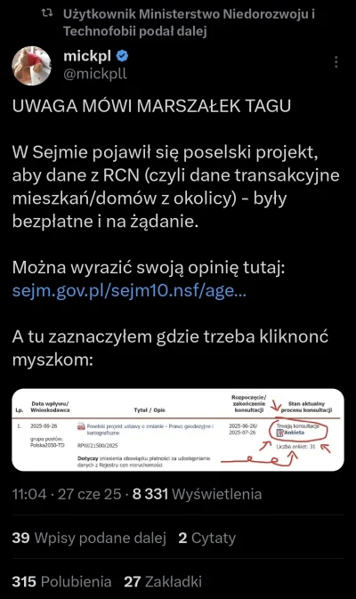 Metylo - Poklikamy?👉👈

https://www.sejm.gov.pl/sejm10.nsf/agent.xsp?symbol=KONSULTA...