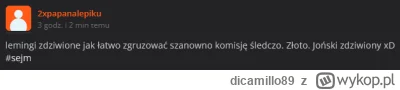 dicamillo89 - >Koles sobie jaja robi, z komisji i z nas

@vorio: Najlepsze są przygłu...