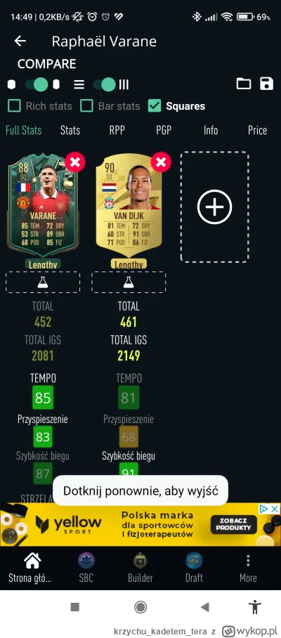 krzychukadetemtera - @StnK no ja tak to widzę i varan ma tempo lepsze. inne statystyk...
