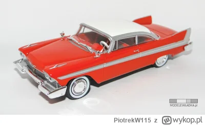 PiotrekW115 - Przedstawiam Wam model samochodu Plymouth Fury z 1958 roku, który był m...