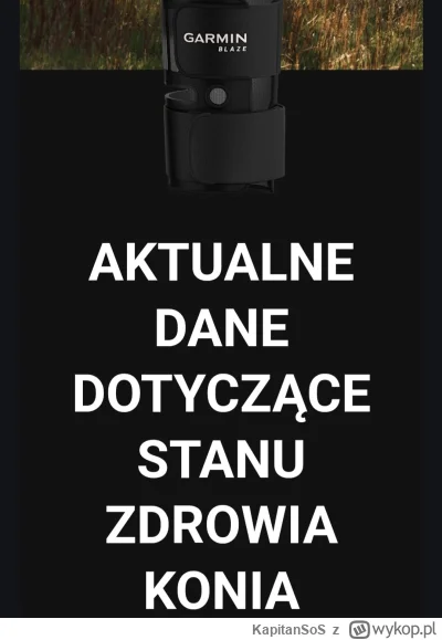 KapitanSoS - Koń zwalony, koń szczęśliwy :)
#heheszki 
#humor
#pdk
#garmin