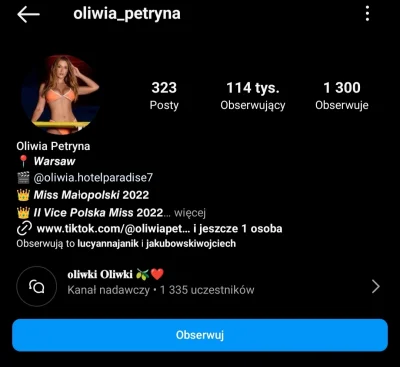 psingwina - #hotelparadise tak z ciekawości popatrzyłam na IG Oliwki.
Obserwuje ja "n...