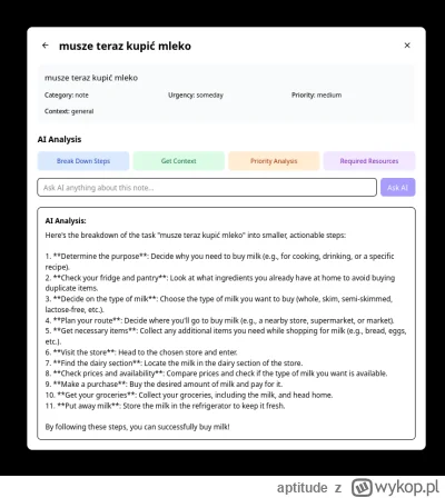 aptitude - Próbuje napisać "Smart Notes" tak aby wszystko co zapisze ma w idealnym mo...