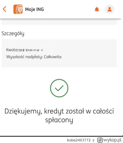 kuba2403772 - #kredythipoteczny #kredyt #ing #chwalesie

Pochwale się, hipoteka spłac...