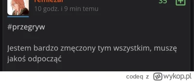 codeq - ja po przejrzeniu dzisiaj z kategorii "najlepszych"
chady, półmilionery i co ...