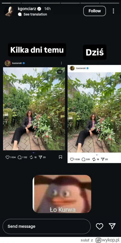 suluf - Teraz ja wreszcie złapał! Ten potwór usuwa komentarze że swoich zdjęć na inst...