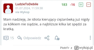 PiotrFr - @LudzieToDebile: właśnie pamiętam Twój komentarz po zdarzeniu.