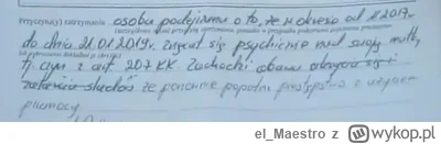 el_Maestro - Nie lał matki tak? To dlaczego wpis "zachodzi obawa, że ponownie popełni...