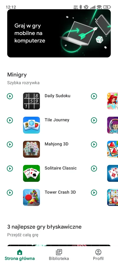 openordie - @K-S- aplikacja gry google play i w mini grach masz sudoku bez reklam