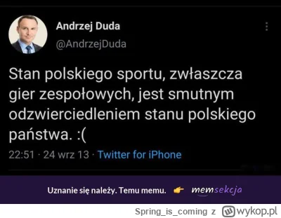 Springiscoming - #lewandowski #pilkanozna #reprezentacja

Duda prorokiem?