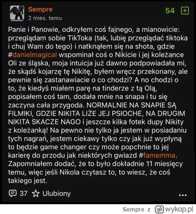 Sempre - Skoro już wszystko wypłynęło i jestem bezpieczny to proszę! 
https://streama...