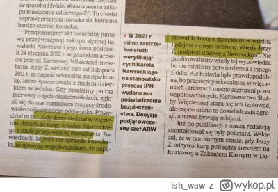 ish_waw - No to było wiadome, że gangus Nawrocki nie działał jako wolny elektron, tyl...