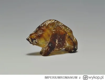 IMPERIUMROMANUM - Rzymska figurka dzika wykonana z bursztynu

Rzymska figurka dzika w...