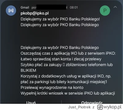 Just_Piotrek - Dziękujemy za wybór PKO Banku Polskiego
SPOILER
#heheszki