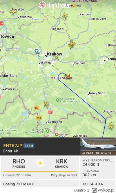 Buntro - #flightradar24

Różne loty lecące do #krakow nagle zawracają i przekierowują...