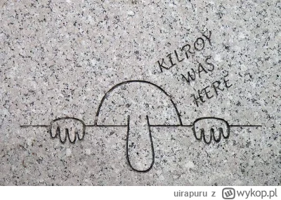 uirapuru - Kilroy był tutaj.

Jest wyryty w kamieniu w Narodowym Pomniku Wojny w Wasz...