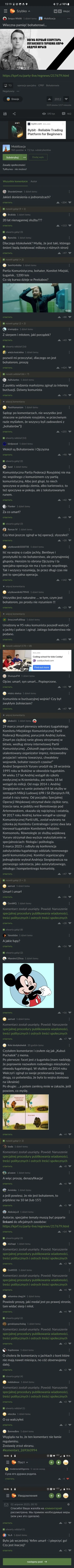 agiller - Ciekawe komentarze pod informacja o śmierci komuszka z Ługańska. Trochę mni...