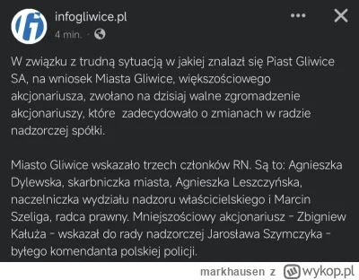 markhausen - Jarosław Szymczyk w radzie nadzorczej Piasta. Chowaj się kto może xD 
#p...