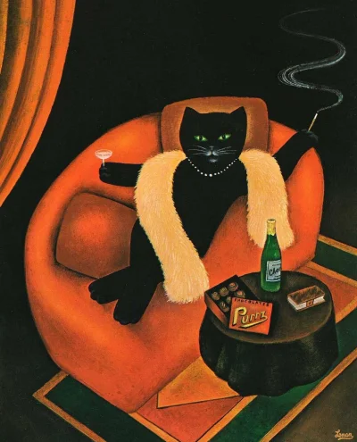 Borealny - “Starcats” - Martin Leman ok. 1980
#obrazy #malarstwo #sztuka #koty
