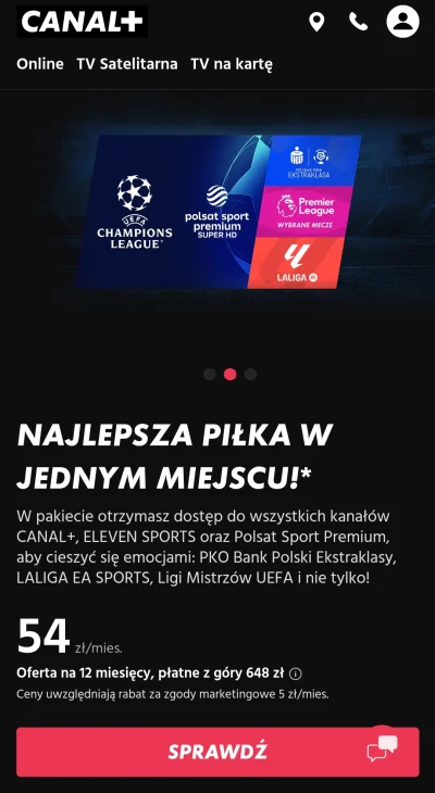 olrenspermaf1team - Może spróbuj Canal+ online, w pakiecie masz Polsat Sport premium ...