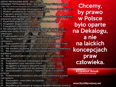 R187 - @WedkaKrillsona: Sprawdź jeszcze raz, bo katolicy z tych kilku przykazań wycią...