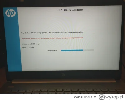 konsul543 - Myślał chuop że zwykły update a tu bios
#przegryw