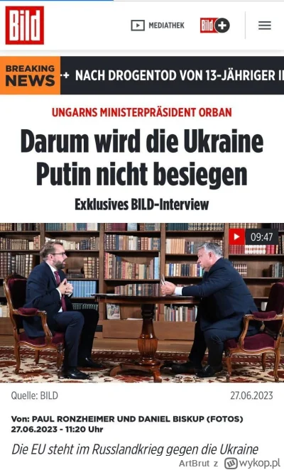 ArtBrut - #rosja #wojna #ukraina #wojsko #polska #niemcy #wegry

Orban:
-Ukraina nie ...