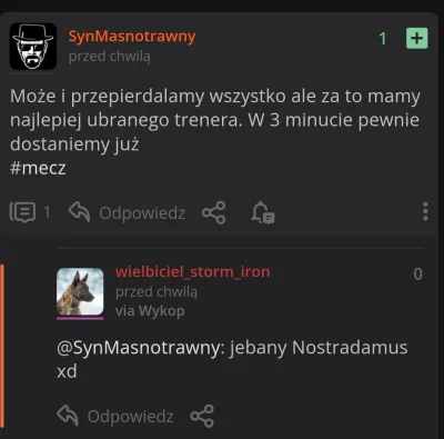 wielbicielstormiron - #mecz 
Pokłony przed jasnowidzem xd