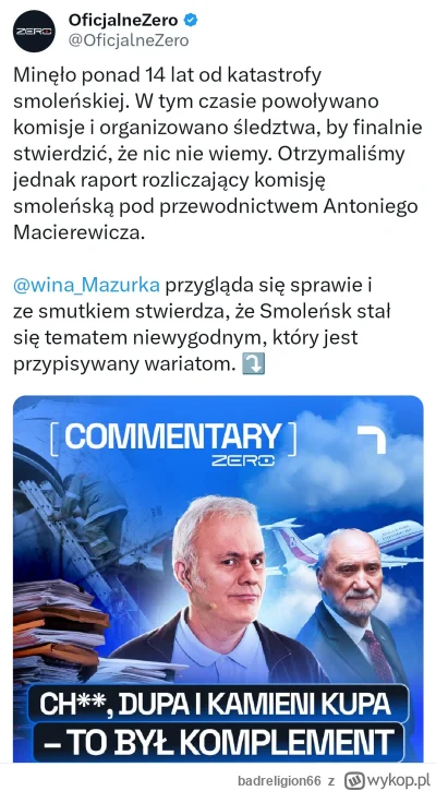 badreligion66 - #polityka #kanalzero Nic nie wiemy? Czyli w kanale zero uważają, że t...