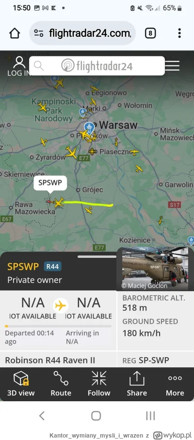 Kantorwymianymysliiwrazen - Tam w tym flightradar24 to ktos panuje nad wrzucanirm fot...
