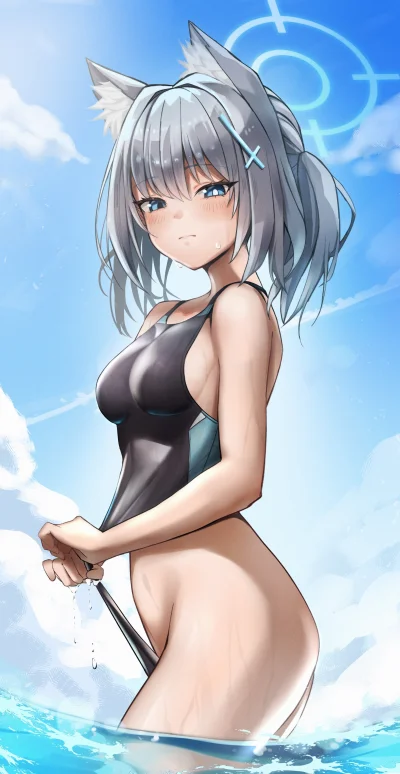 zabolek - #anime #randomanimeshit #shiroko #bluearchive #swimsuit