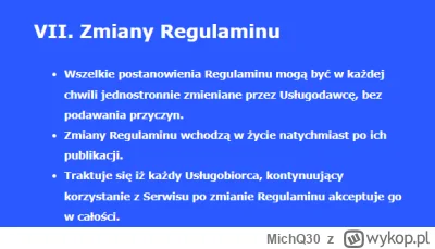 MichQ30 - @MichQ30: PS. Wydaje mi się, czy to nie aby klauzula zakazana? ( ͡° ͜ʖ ͡°)