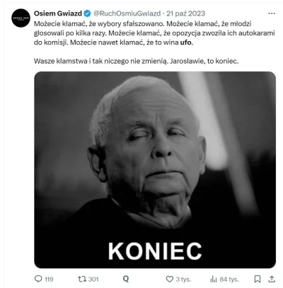 czlowiekzlisciemnaglowie - #kaczynski #wybory