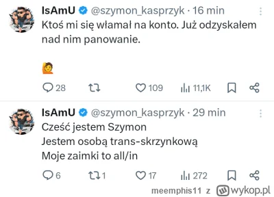 meemphis11 - Zgadnijcie który twitt pana alimenciarza został szybko usunięty 
Chłop c...