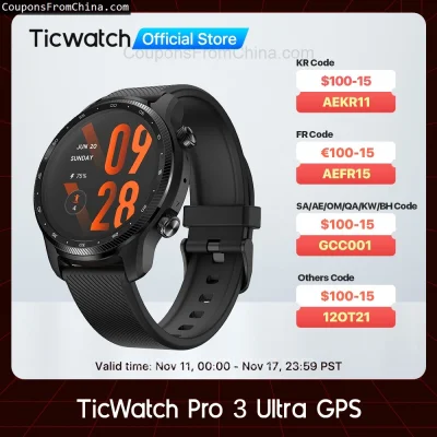 n____S - ❗ TicWatch Pro 3 Ultra GPS Smart Watch [EU]
〽️ Cena: 182.50 USD (dotąd najni...