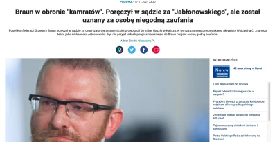 officer_K - >zgadnijcie poseł jakiej partii stawiał się za nim w sądzie i występował ...