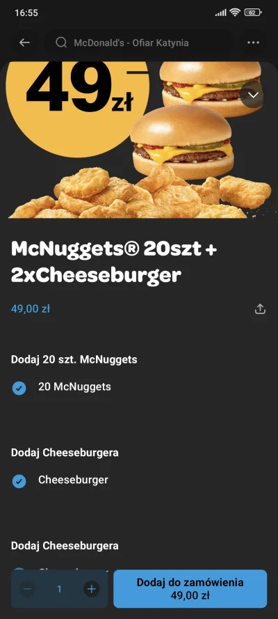 GoroMajima - Czy oni podnieśli cenę o 10 złotych za te dwa cheeseburgery i 20 McNugge...