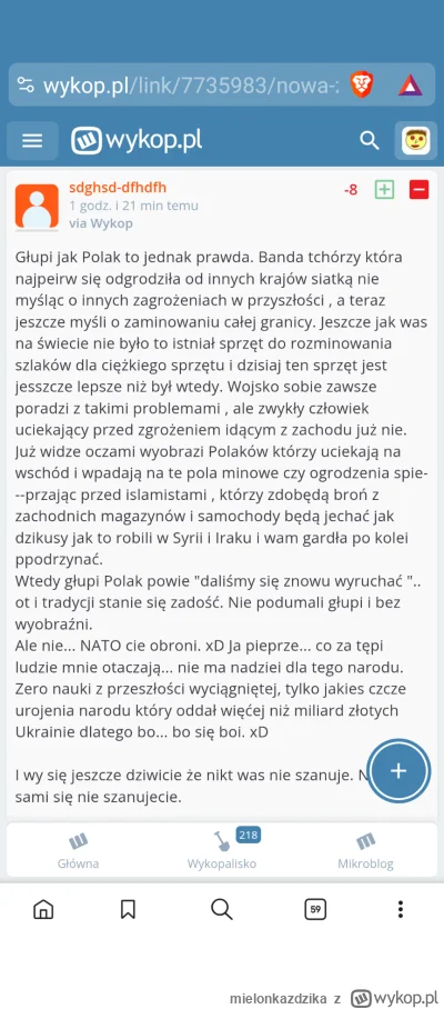 mielonkazdzika - Hej @sdghsd-dfhdfh po przeczytaniu twojego komentarza postanowilem z...