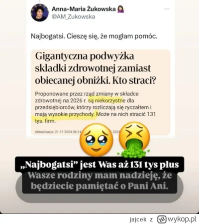 jajcek - Podziękujcie lewicowemu rynsztokowi za podniesienie wysokości "składki" zdro...