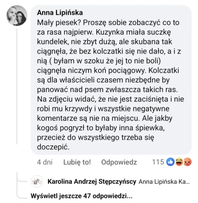 WielkiNos - >uważam że mają rację, kolczatki wbijają się psu w skórę, tylko dlatego ż...