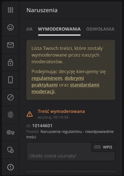 Turkotka - Wstawiłem mem nosacza ,,kompromitacja c***a’’ i opis typu: 

siedzę w kołc...