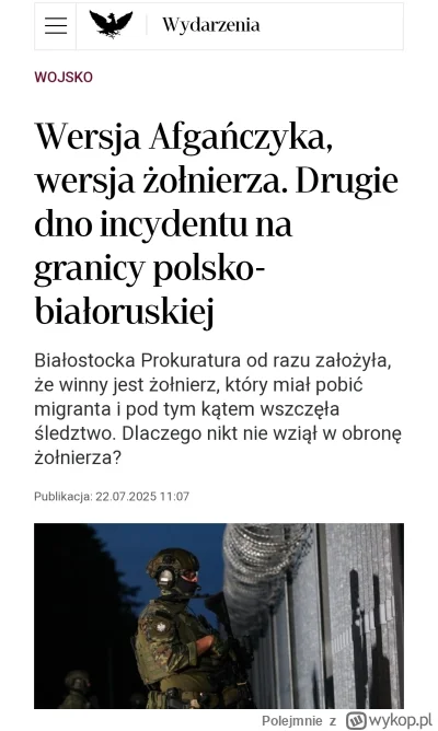 Polejmnie - Jak granica ma być dobrze chroniona skoro sądy i prokuratorzy stają po st...