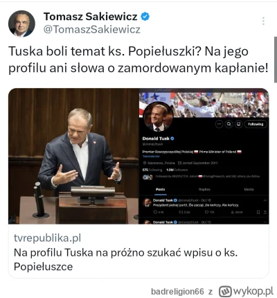 badreligion66 - #polityka Sakiewicz nie może zrozumieć, że można czasem nie robić pol...