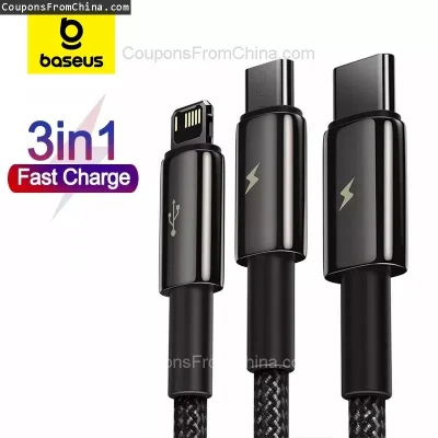 n____S - ❗ Baseus 3 in 1 USB Cable
〽️ Cena: 5.73 USD (dotąd najniższa w historii: 7.0...