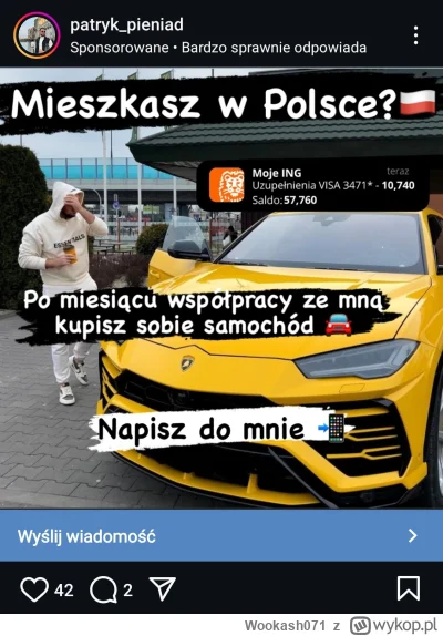 Wookash071 - Już po miesiącu współpracy będziecie mogli kupić sobie samochód. 
Tylko ...