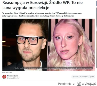 Polejmnie - Ciekawe ile trzeba wpłacić na KO by wystartować w Eurowizji?
#polska #pol...