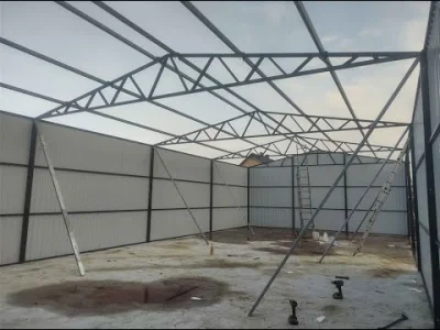 kucma19 - Chwalę się budową garażu blaszanego o powierzchni 105m2 o wymiarach 15m x 7...